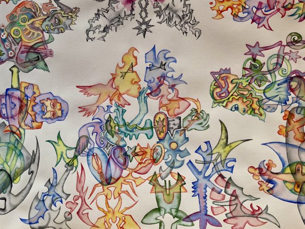 La Table d’Émeraude (détail)